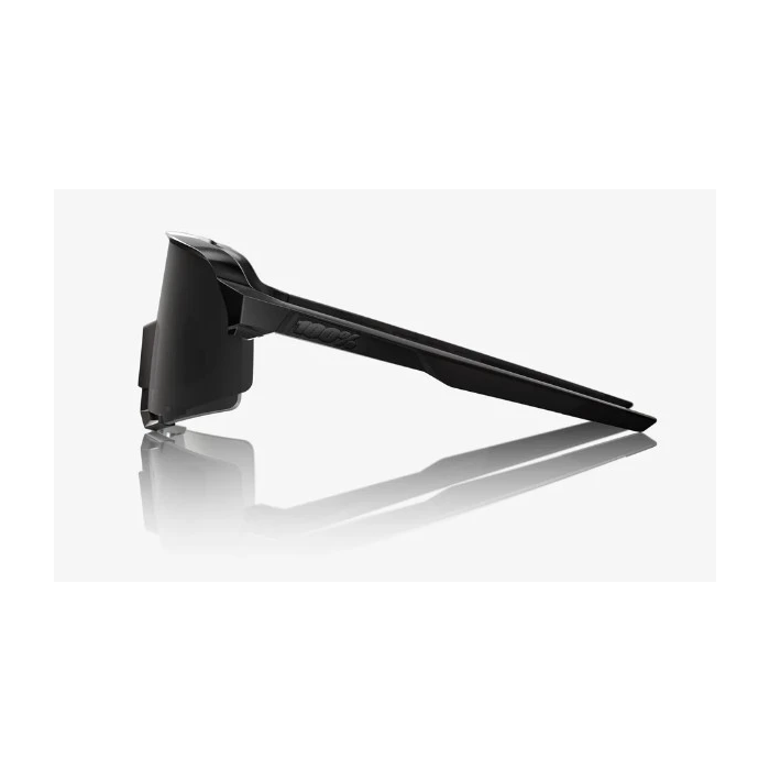 FIETSBRIL 100% S3 GLOSS BLACK MATTE BLACK MIRROR
