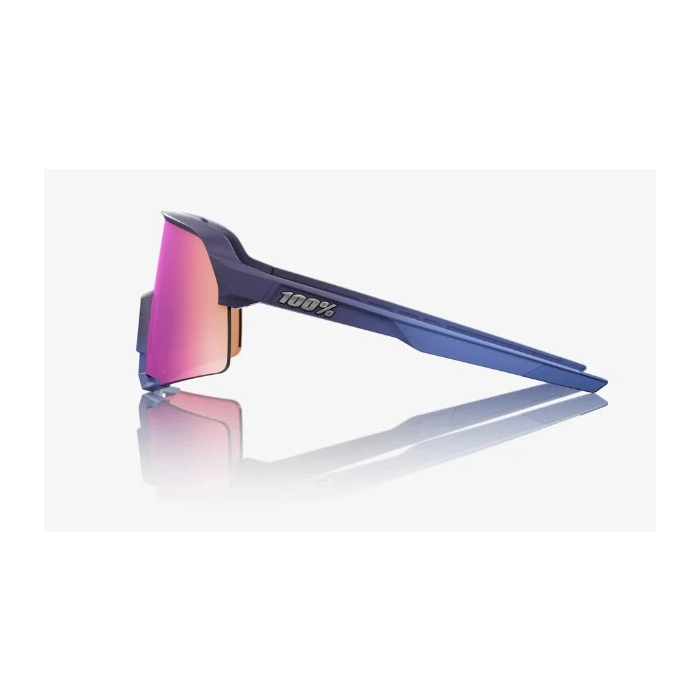 FIETSBRIL 100% S3 SATIN STORM METALLIC PURPLE MIRROR