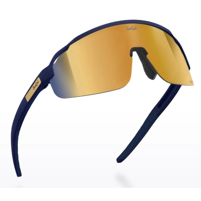 FIETSBRIL SUNGOD FORTY2 MATTE NAVY GOLD
