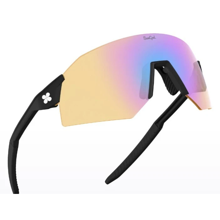 FIETSBRIL SUNGOD ULTRAS MATTE BLACK PHOTOCHROMIC IRIS HV BLUE