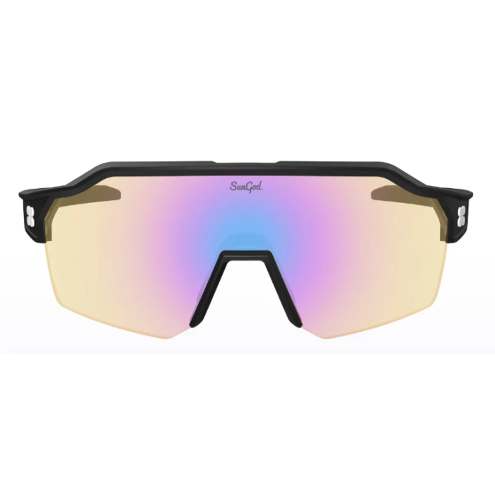 FIETSBRIL SUNGOD VELANS MATTE BLACK PHOTOCHROMIC IRIS HV BLUE