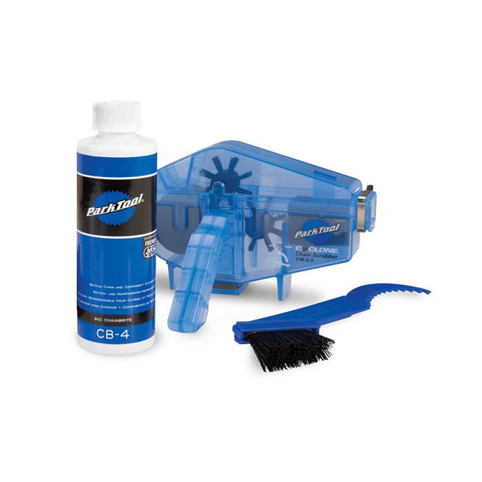 PARKTOOL KETTINGREINIGER CG-2.4 SET MET VLOEISTOF EN BORSTEL