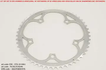 TA KETTINGBLAD PCD-135 CHORUS 55T CAMPAGNOLO ZILVER-1