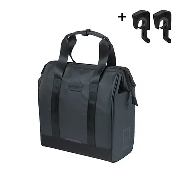 FIETSTAS BASIL GRAND TARPAULIN SHOPPER MIK HOOKS