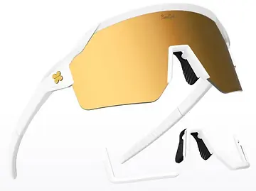 FIETSBRIL SUNGOD VULCANS MATTE WHITE GOLD
