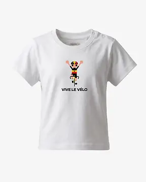T-SHIRT VIVE LE VELO! ODIELTJE BELGISCH KAMPIOEN BABY