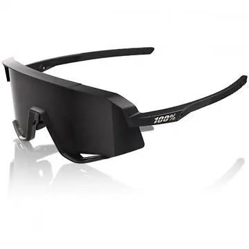 FIETSBRIL 100% SLENDALE MATTE BLACK SMOKE