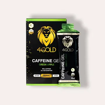 4GOLD CAFFEINE GEL GREEN APPLE 6x45ML