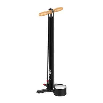 LEZYNE VOETPOMP STEEL HV FLOOR DRIVE 3.5 ZWART-1