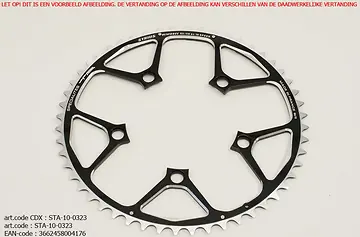 TA KETTINGBLAD PCD-110 53T SYRIUS 11/10SPEED SHIMANO/SRAM ZWART-1
