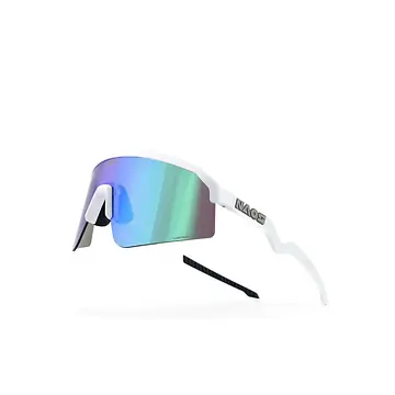 FIETSBRIL NAOS ZIRIS GLOSSY WHITE GREEN