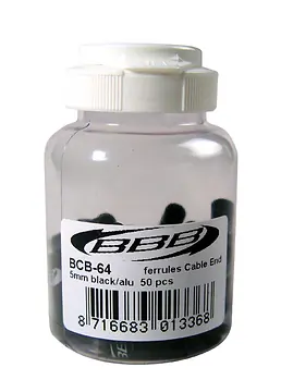 BBB CABLE END 5MM ZWART ALU PER 5-1