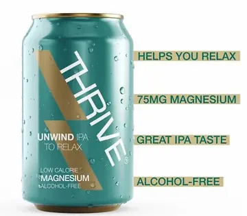 THRIVE UNWIND BEER MAGNESIUM TRAY PER 4