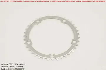 TA KETTINGBLAD PCD-135 VENTO 44T CAMPAGNOLO ZILVER-1