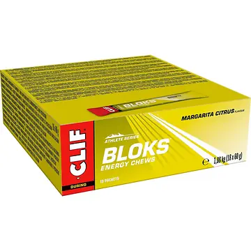 CLIF BLOKS ENERGY CHEWS MARGARITA CITRUS 18X60G DOOS