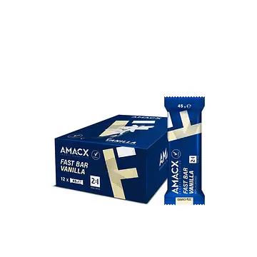 AMACX FAST BAR VANILLA 12X45GR