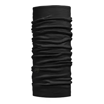 SCARF BUFF MERINO LIGHTWEIGHT SOLID BLACK