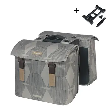 FIETSTAS BASIL ELEGANCE DUBBELE TAS MIK 40-49L