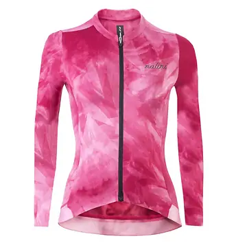 FIETSSHIRT NALINI TIE DYE LANGE MOUWEN DAMES