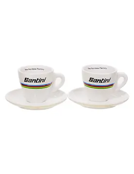SANTINI UCI WORLD CHAMPION SET 2 ESPRESSO CUPS-1