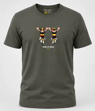 T-SHIRT VIVE LE VELO! ODIELTJE BELGISCH KAMPIOEN	