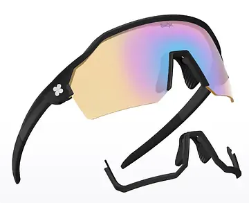 FIETSBRIL SUNGOD VELANS MATTE BLACK PHOTOCHROMIC IRIS HV BLUE
