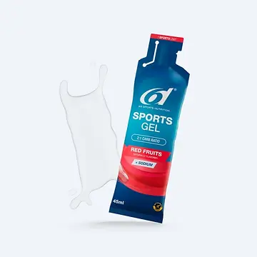6D SPORTS GEL RED FRUITS 6X45ML