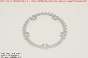 TA KETTINGBLAD PCD-130 46T ZILVER SHIMANO/SRAM BINNEN-1
