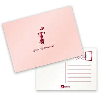 POSTKAART KOPVROUW-1