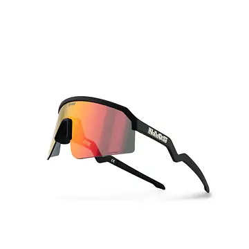 FIETSBRIL NAOS ZIRIS MATTE BLACK RED