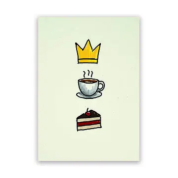 POSTKAART KOM COFFEE