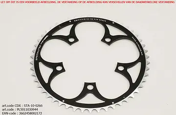 TA KETTINGBLAD PCD-110 52T SHIMANO/SRAM COMPACT ZWART-1