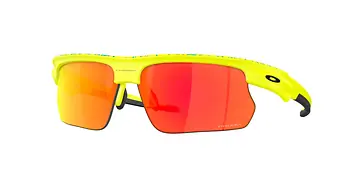 FIETSBRIL OAKLEY BISPHAERA MATTE TENNISBALL YELLOW CELESTE NEURON PRIZM RUBY