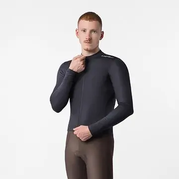 FIETSSHIRT CASTELLI ESPRESSO THERMO 2 LANGE MOUWEN