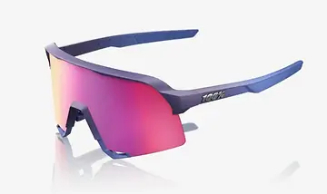 FIETSBRIL 100% S3 SATIN STORM METALLIC PURPLE MIRROR